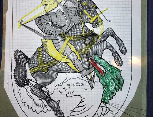 Geklöppeltes Wappen für Schwarzenberg – Teil 2