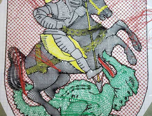 Geklöppeltes Wappen für Schwarzenberg – Teil 3